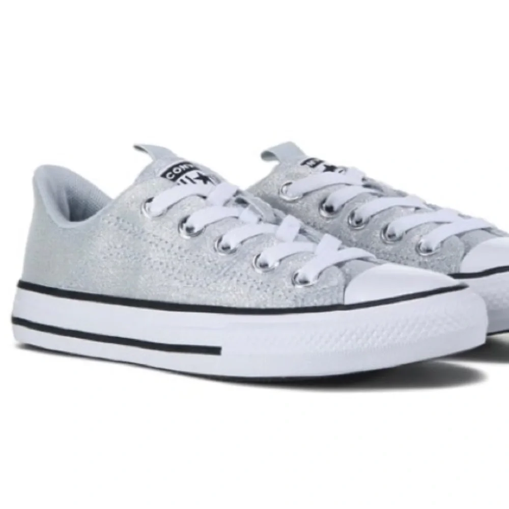 CONVERSE Kids' Chuck Taylor All Star Sparkly Rave Low Top Slip On Sneaker | 12